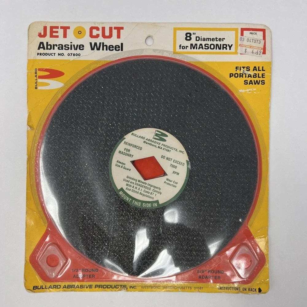 Jet Cut Abrasive Wheel 8